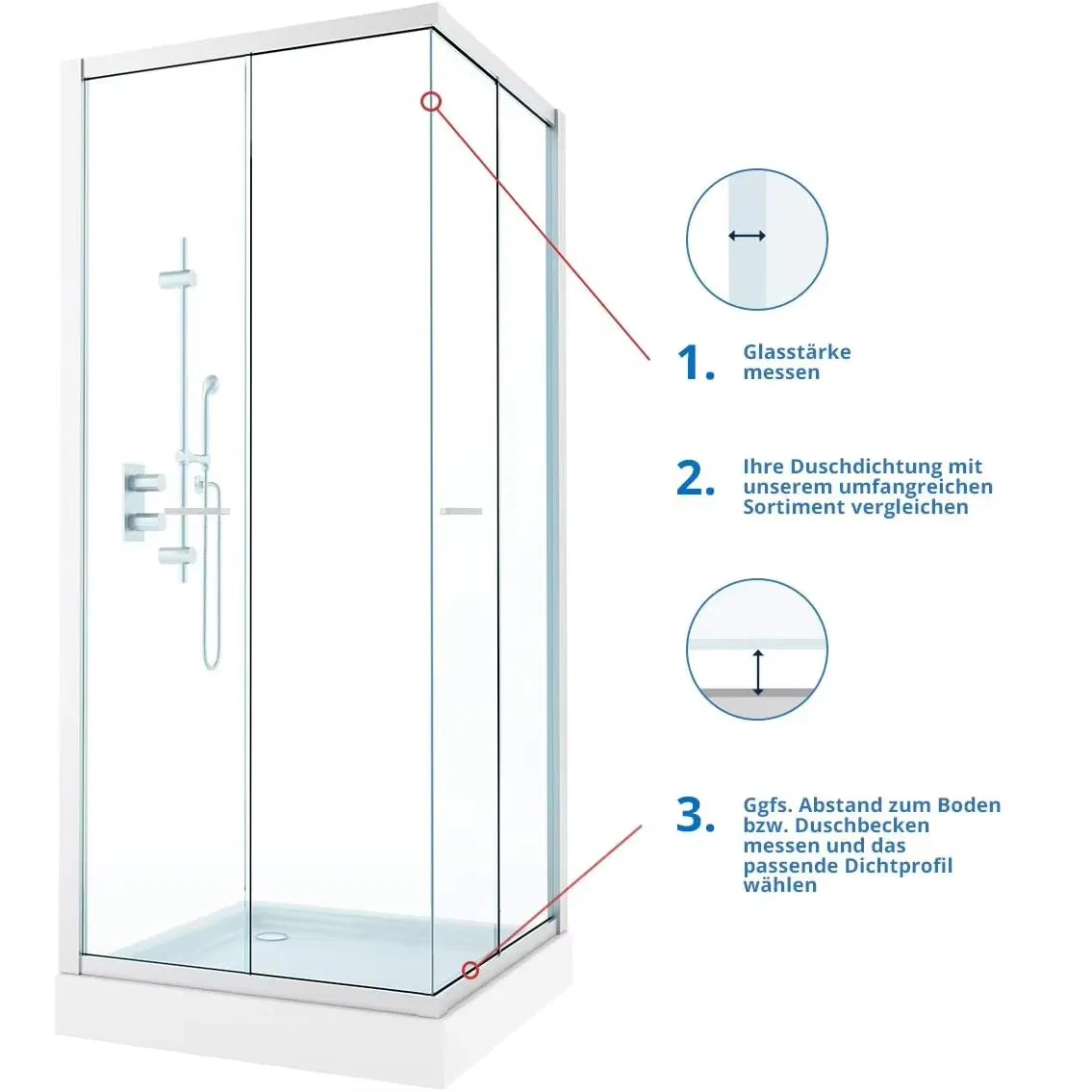 Polycarbonate "H" Jamb with Hard Leg for 180 Degree for 1/4" Glass - 95 in Long