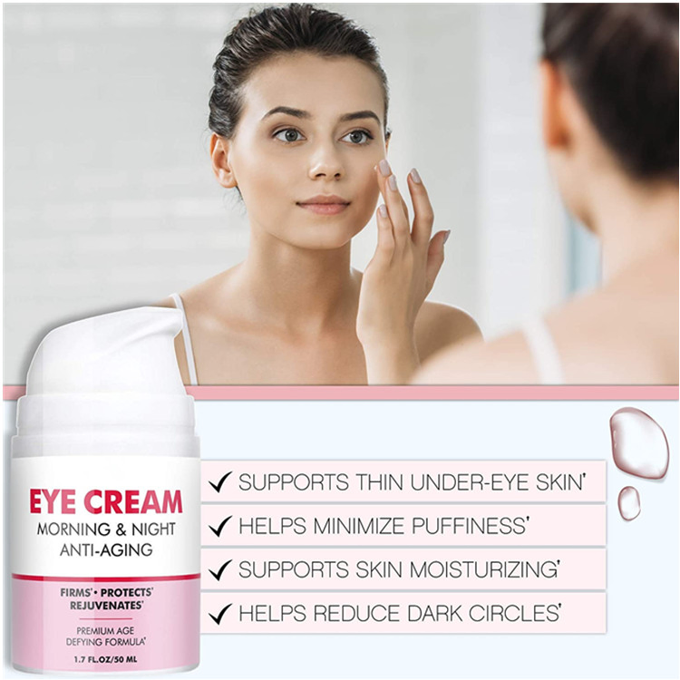 Organic Anti Wrinkle Dark Circle Removal Morning & Night Eye Cream