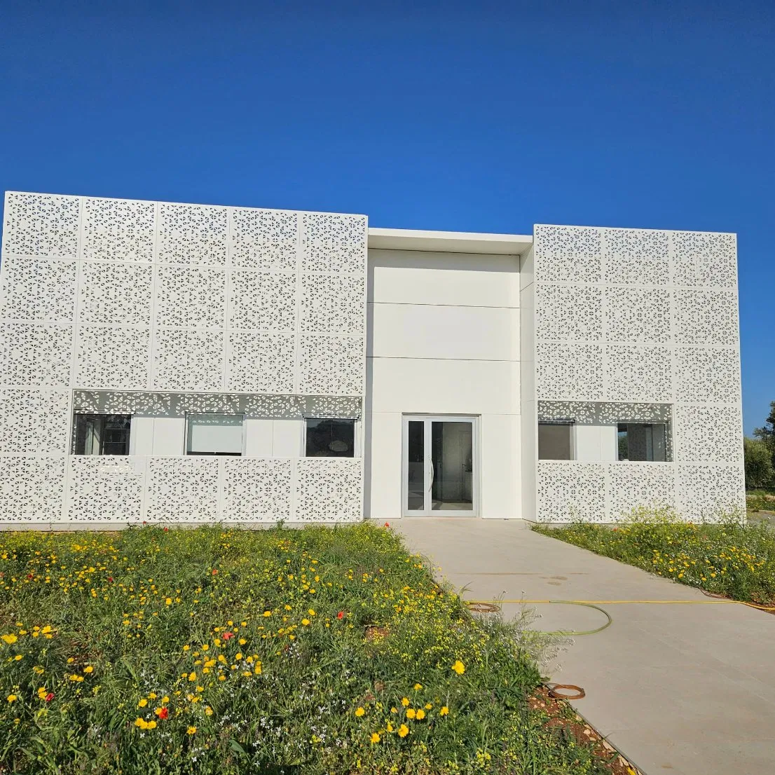 Custom Interior Outdoor Perforated CNC Carving Aluminum Facade