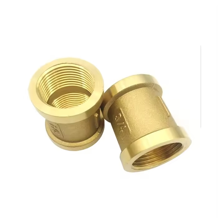 Customizable Copper Brass Internal Threaded Screw Joint Coupling 1/2"-1"