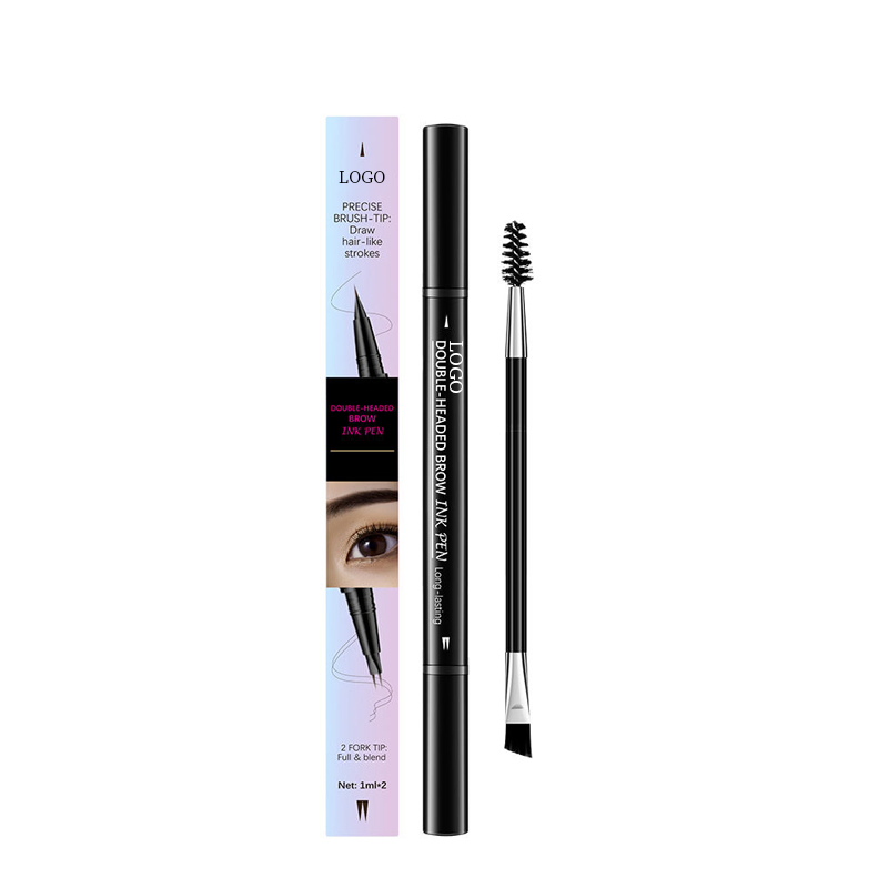 Ditong Lakerain 5 Color Double-Ended Two-Prong Eyebrow Pencil Smooth Wild Eyebrow Water-Proof Clear Liquid Eyebrow Pencil