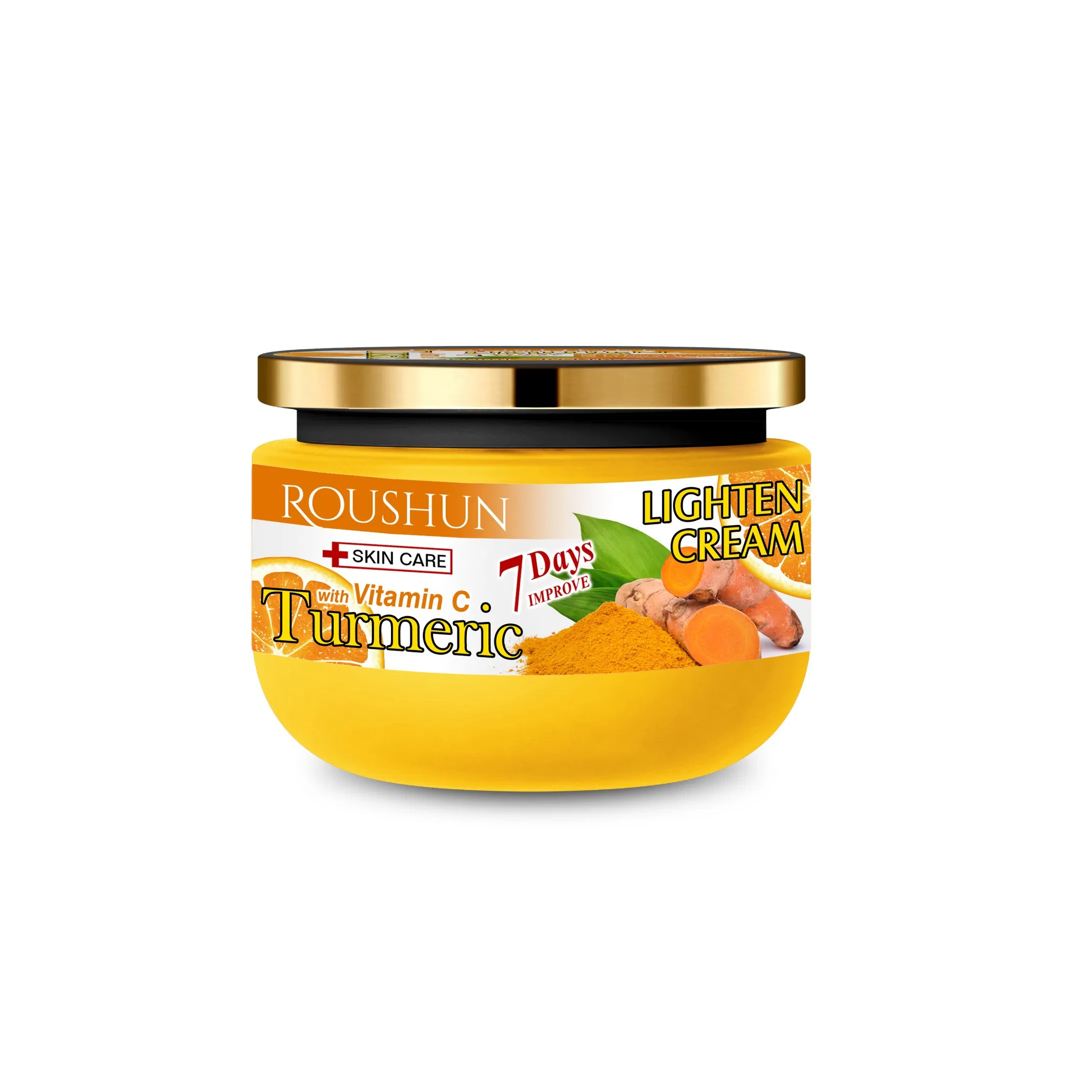 Roushun Turmeric with Vitamin C Face Cream 7days Improve Lighten Whitening Cream