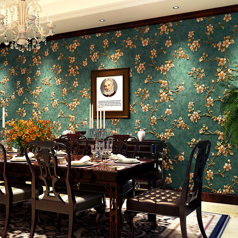 Виниловые обои 3D мрамор с цветами, 0.53х10м