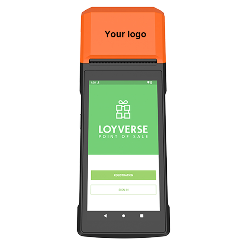 Android 14.0 Mobile Portable Touch Screen Handheld POS with Electronic Cash Register Thermal Printer