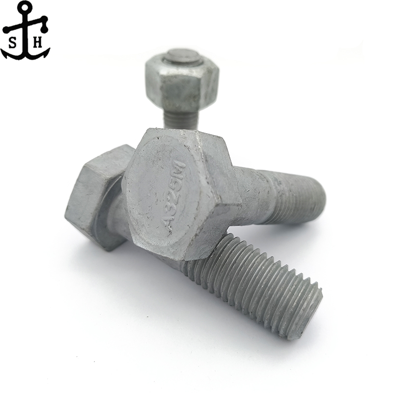 Standard ASTM A325 A490 Hex Bolt for Steel Structure Made in China