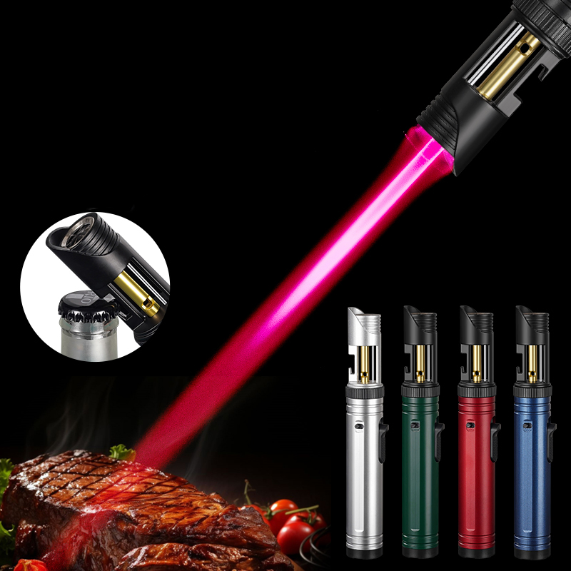 High Firepower Direct Injection Bottle Opener Spray Gun Lighter Welding Barbecue