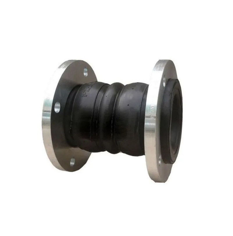 Twin Sphere Flanged Type Connector Coupling Pipeline Bellows Rubber Expansion Joint Pn10/Pn16