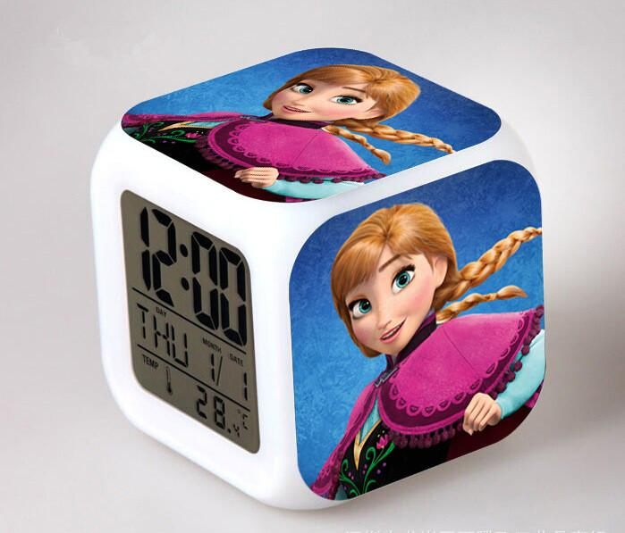 Customized Design LED Changing Digital Alarm Clock Thermometer Night Light Kids