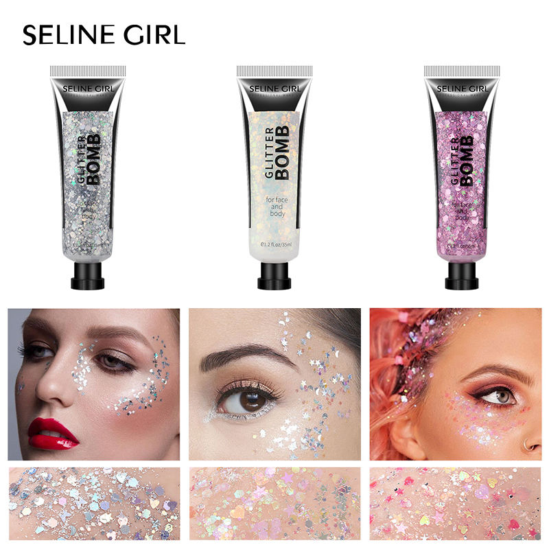 Seline Girl 35ml 7 Colors Fog Long-Lasting Gel Glitter Eyeshadow