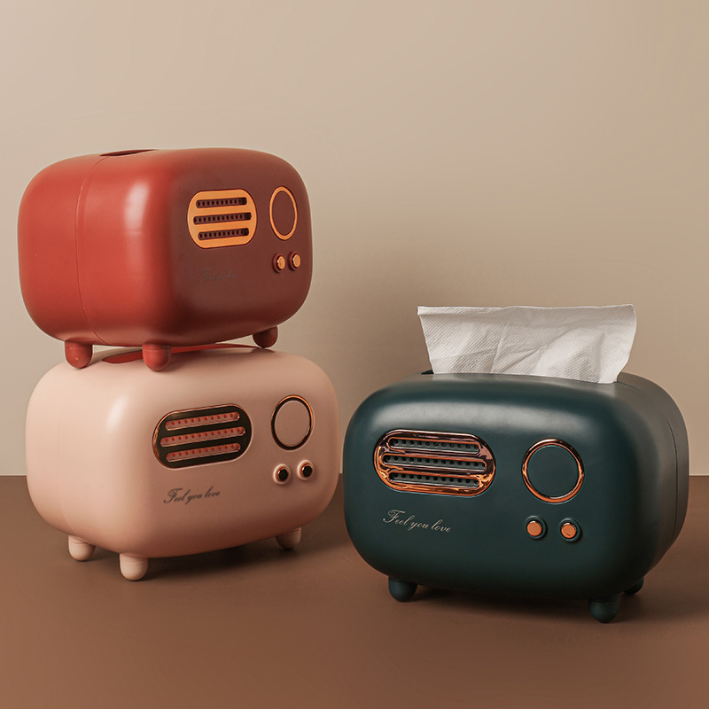 Creative Ceramic Tissue Box Ornaments Living Room Table Home Decoration Silver Plated Pump Paper Box