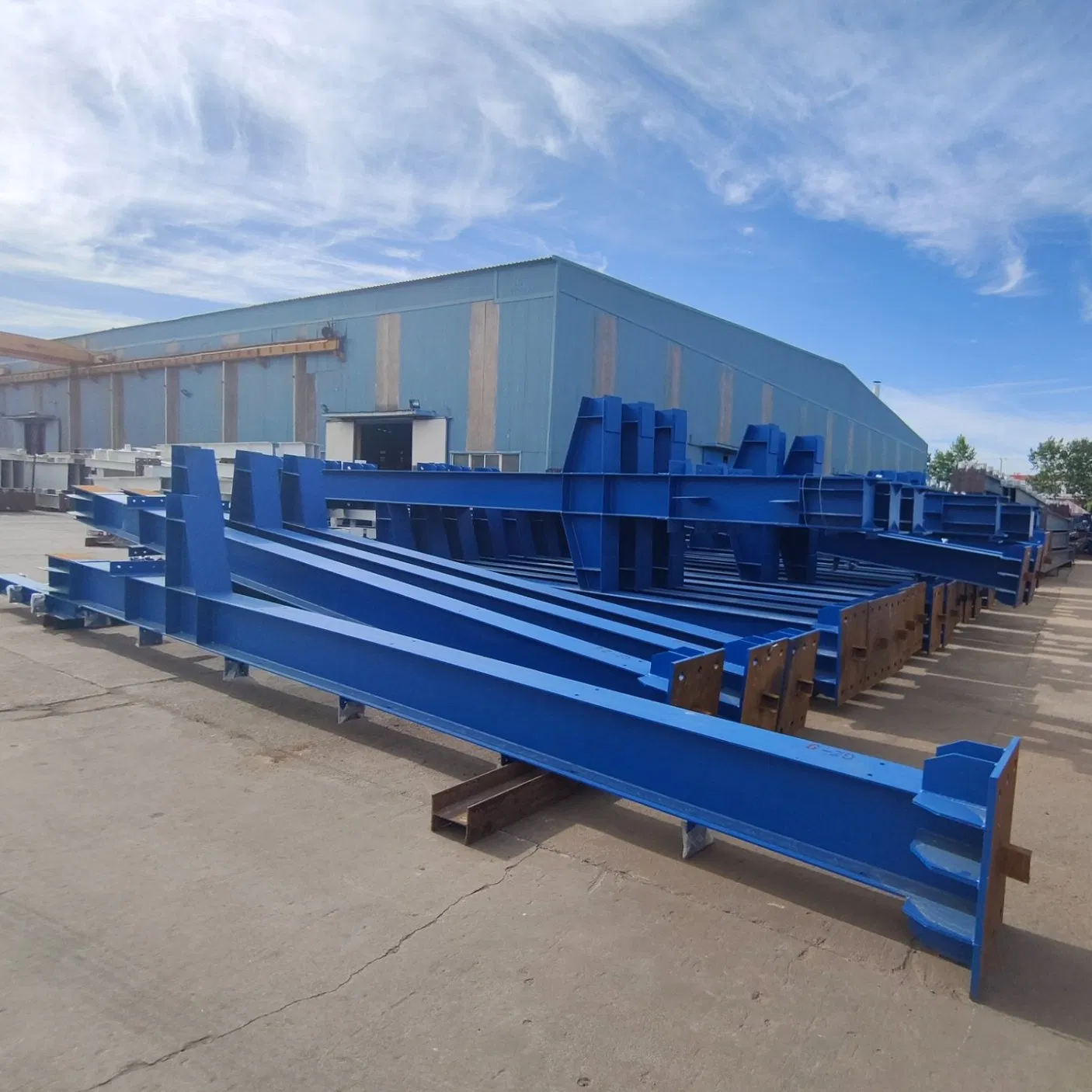 Light H Section Sprefabricated Steel Frame Workshop with Painted Glavanized Column