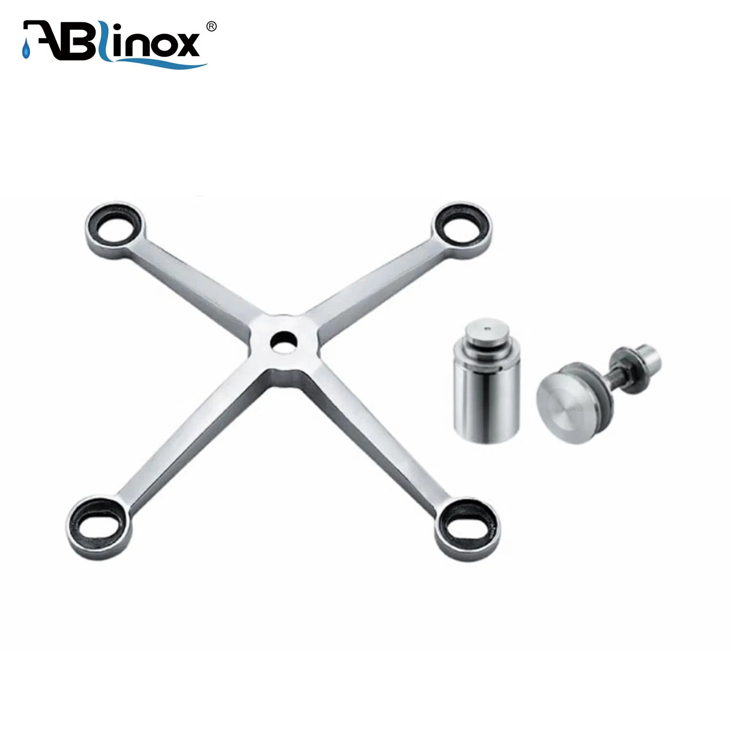 Customized 1-4 Arms Stainless Steel Glass Wall Spider for Fix Glass