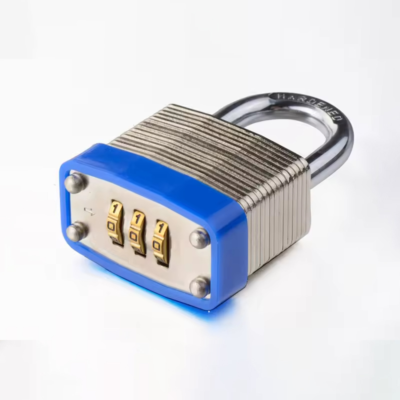 Outdoor Security Padlock with Hardened Steel Shackle and Bottom Digital Combination Padlock