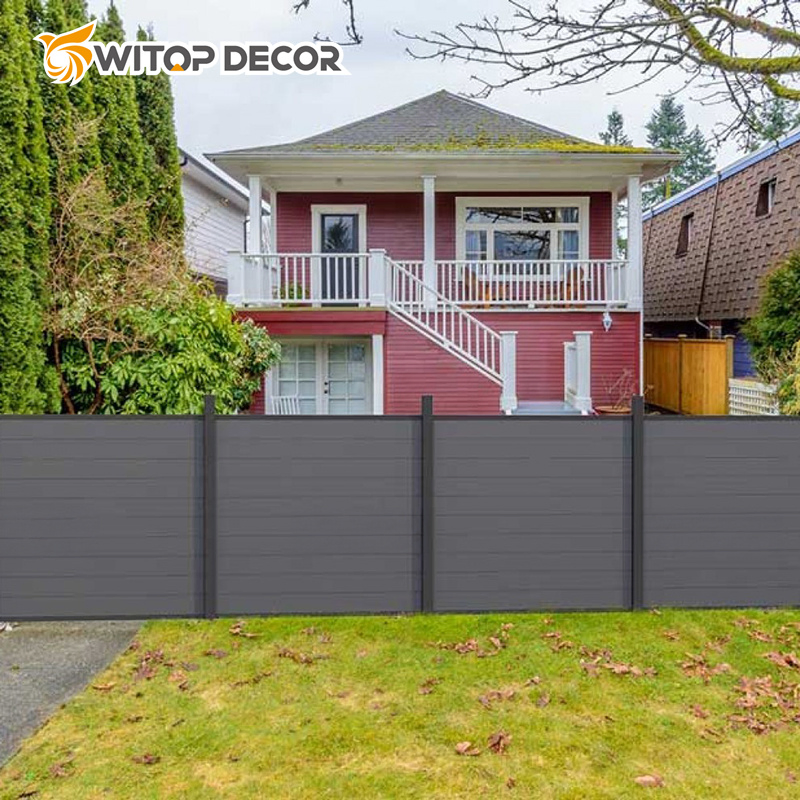 Hot Witop Decor Co-Extrusion Customized Fencing Post Pool Plastic Panels WPC Fence