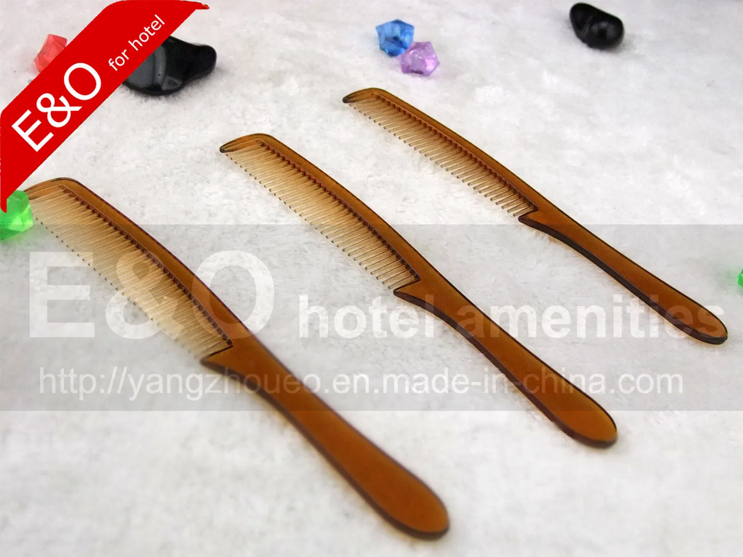 Hotel Amenities Black Long Plastic Comb