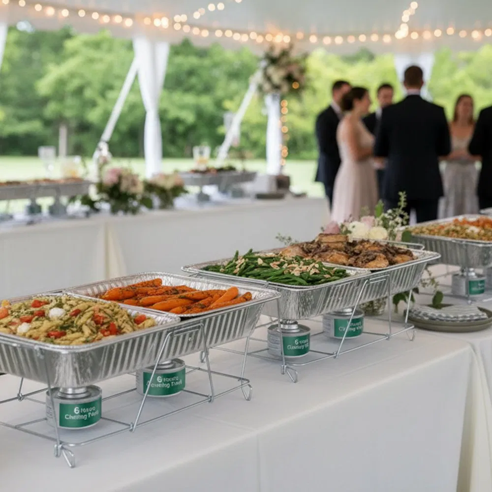 6 Hour Deg Wick Burner Buffet Chafing Dish Fuel for Catering