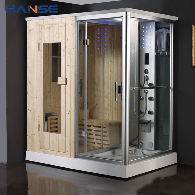 Hot Sale Indoor Steam Sauna Room Cabin with Shower Sauna Room Dry Sauna Wet Sauna Shower Room
