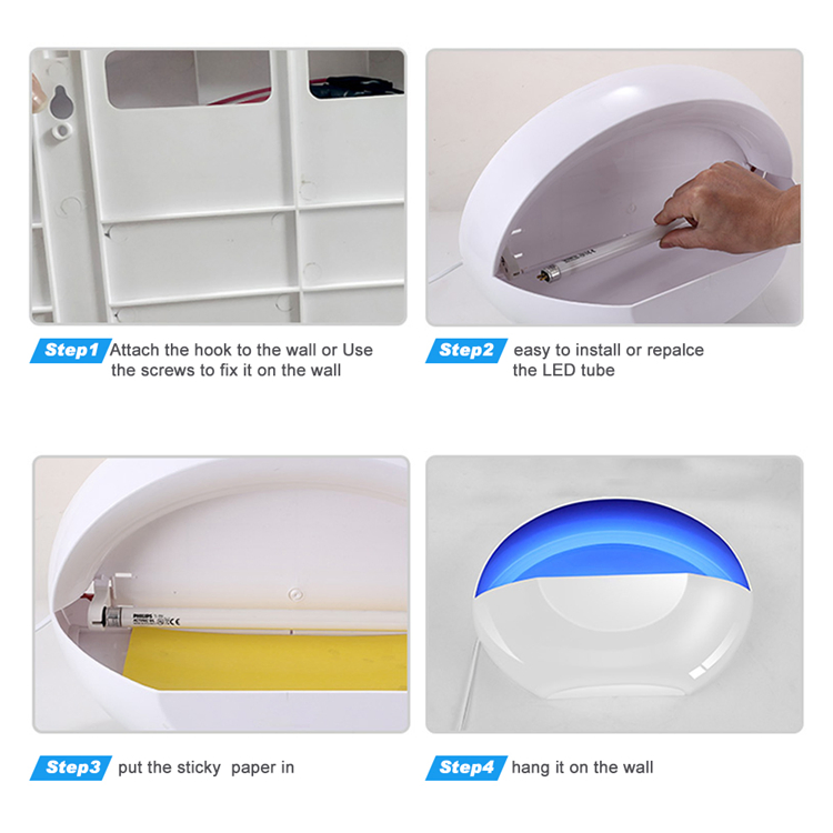 Sticky Trap Mosquito Killer Lamp with UV LED Pests Trap