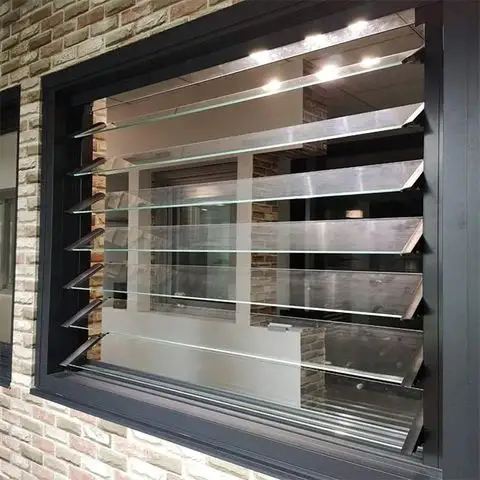 Cbmmart As2047 Australian Standard Tempered Glass Blind Windows Aluminum Window Shutters