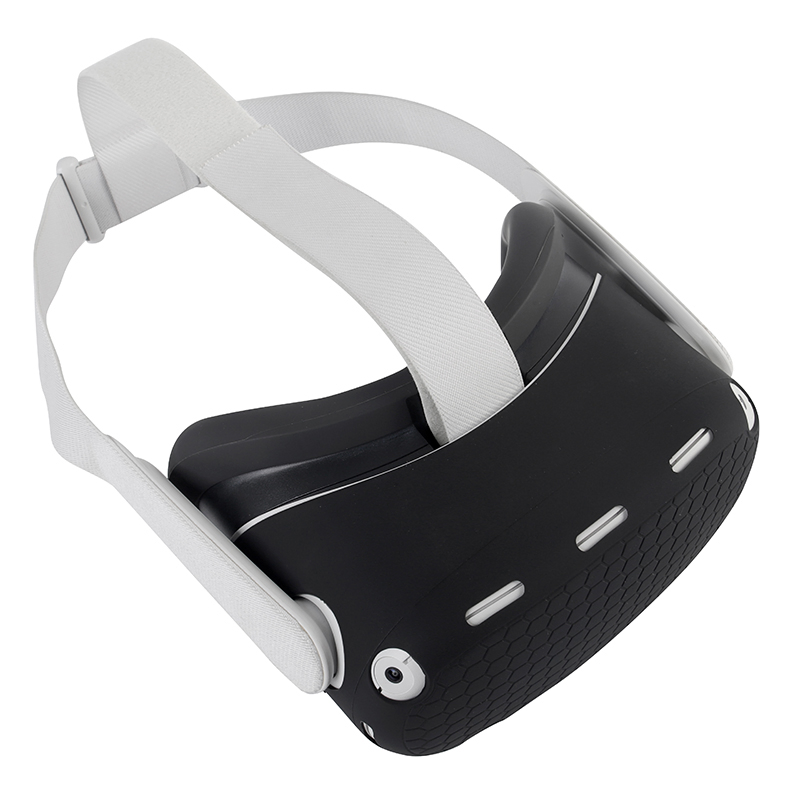 for Oculus Quest 2 Vr Headset Silicone Protective Cover Skin Case with Eye Mask