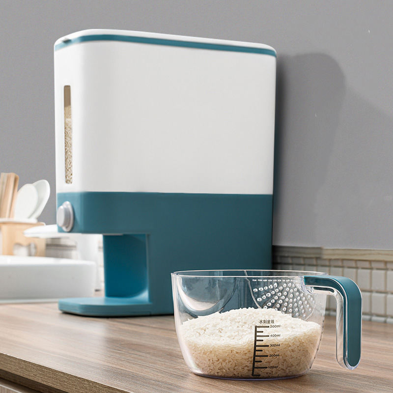 Premium 12kg Plastic Grain Dispenser for Effortless Storage