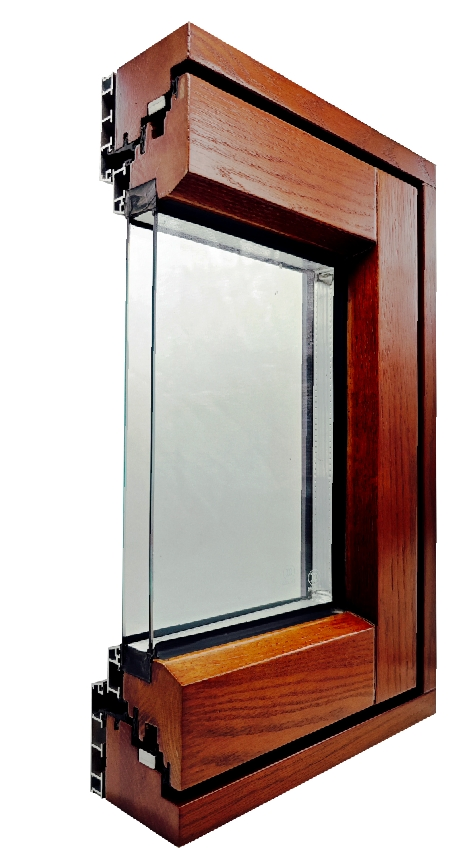 Msl-96 Series Aluminum-Clad Wood Doors and Windows with Flush Frame and Sash