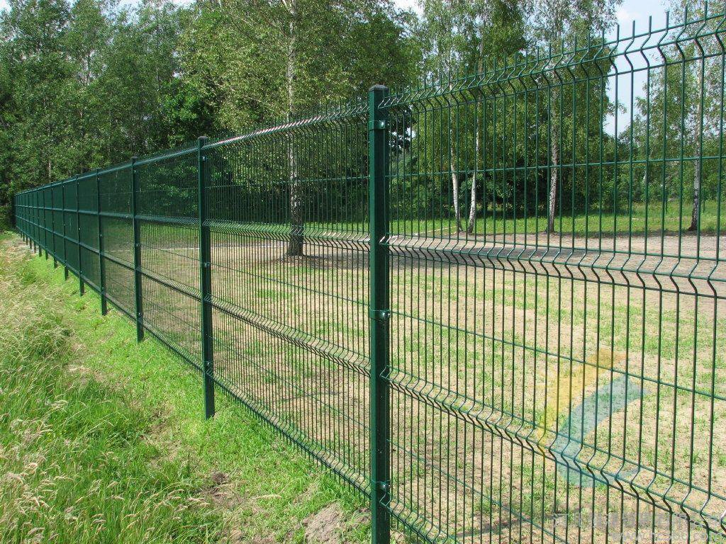 Galvanized 3D Panel Fence 3D Curved Steel Welded Fence Curved Wire Fence V Mesh Wire Fence Security Fence