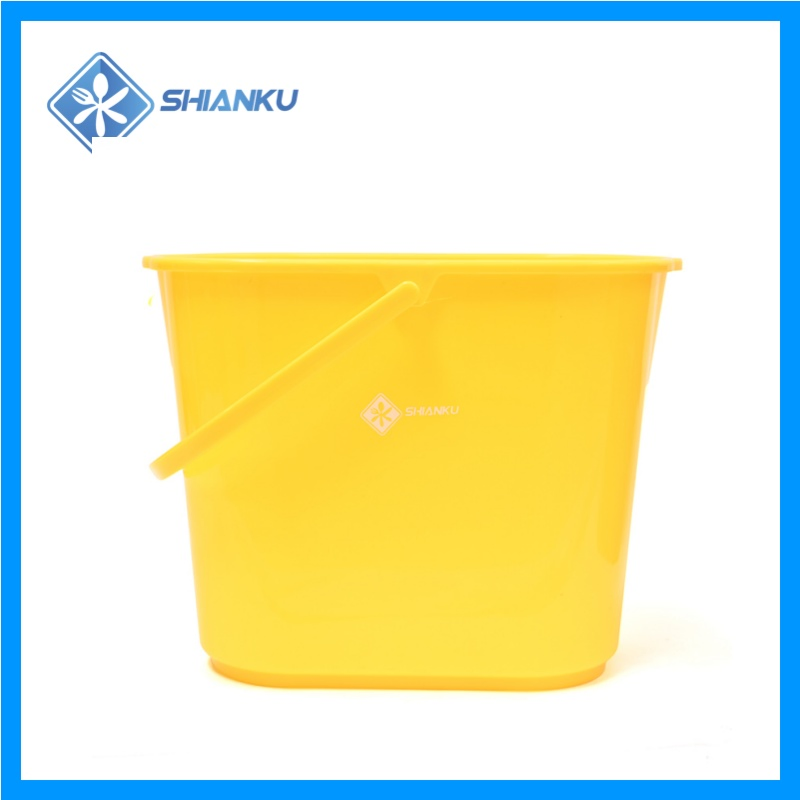 Shianku Food Grade 14L Graduated Plastic Cleaning Mop Water Bucket