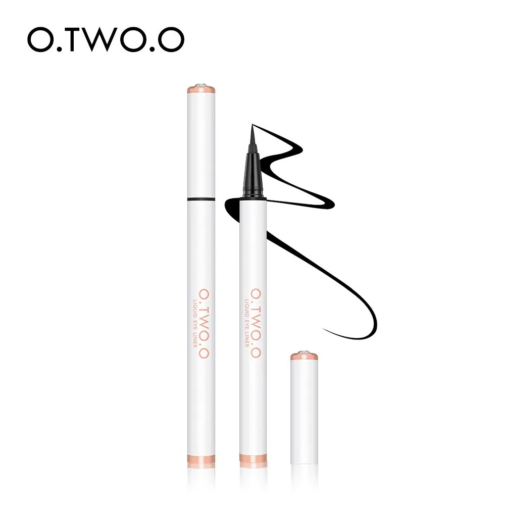 EL08 O. Two.: . O New Panjin Color Embroidered Eyeliner Pen, Quick-Drying a Shaped Waterproof Non-Staining Eyeliner Pen