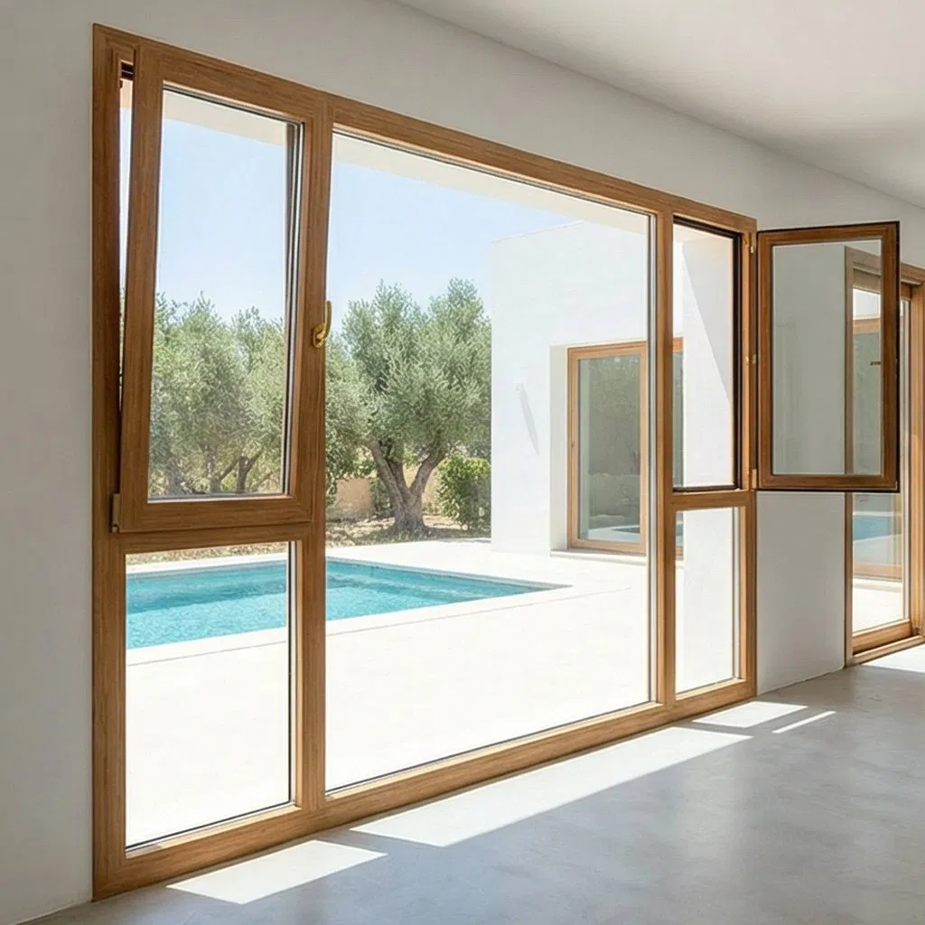 High-Performance Aluminum Clad Wood Tilt & Turn Window, Passivhaus Compliant