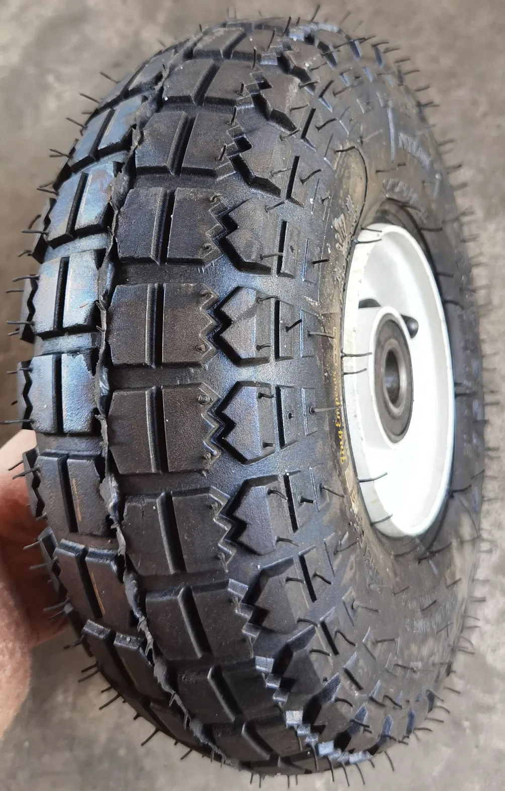Popular High Quality Size 10 Inch 4.10/3.50-4 OEM Rubber Wheels for Trolley Dolly Cart Garden Barrow Wheels