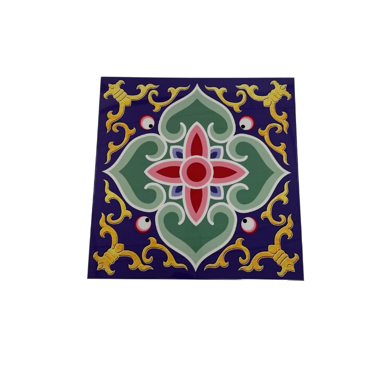Colorful 3D Relief Ceiling: Custom Aluminum, Traditional Style