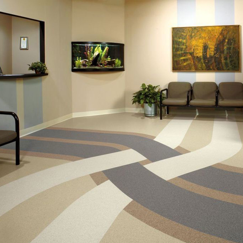 Flooring Wholesaler Eco-Friendly PVC Material Commercial Laminate Vinly Rolls Floor