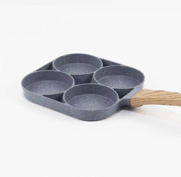 Aluminum Four Hole Egg Pan Omelette Pan Nonstick Pan