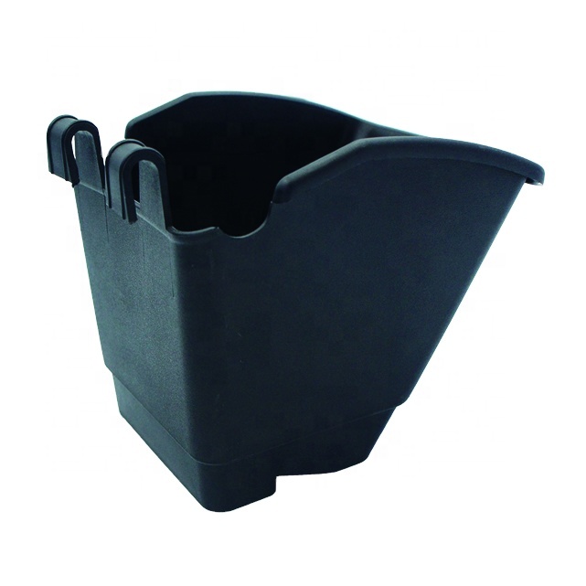 Горшок подвесной вертикальный пластиковый с крючком