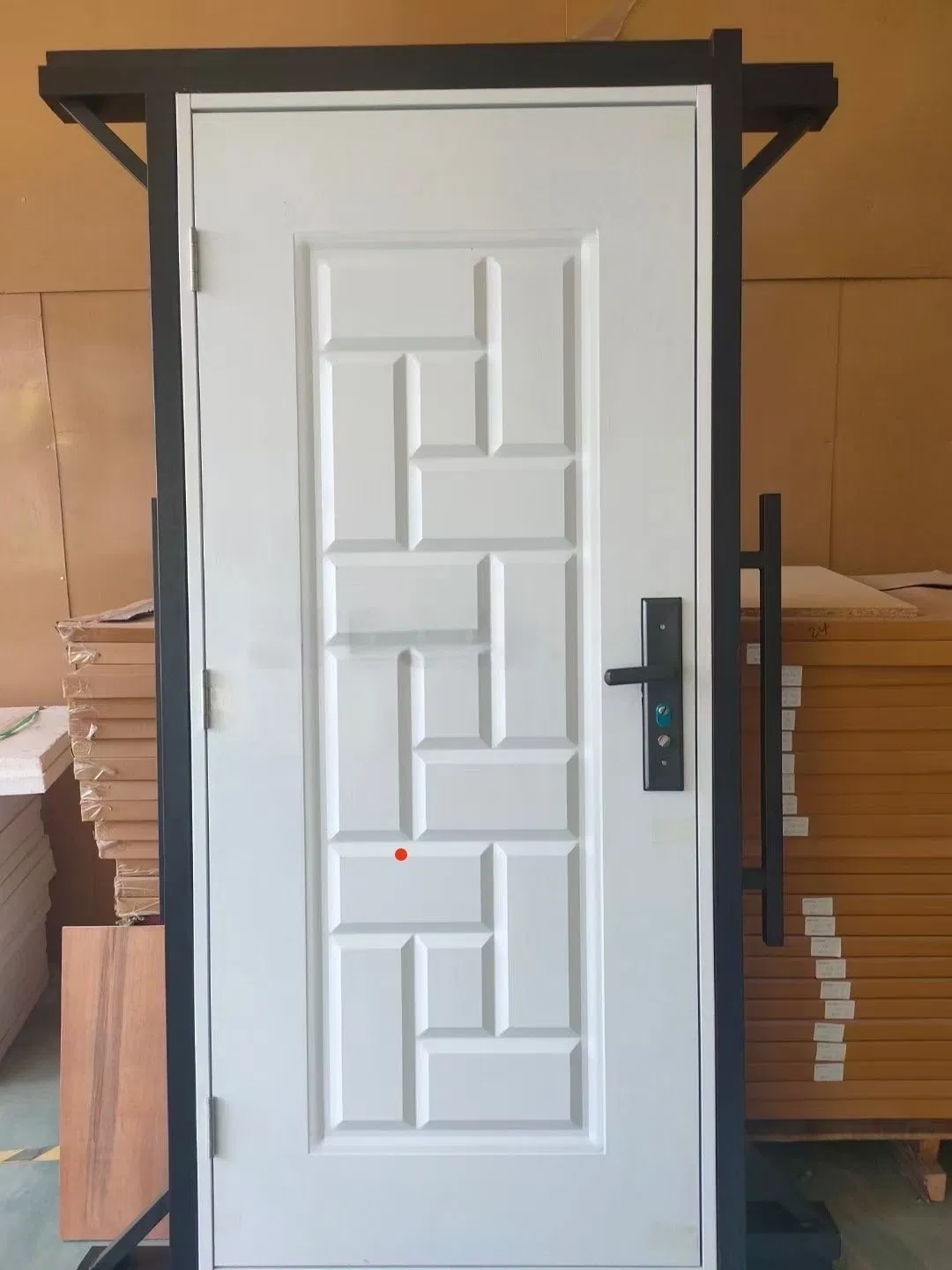 Classic American Panel Front Entry Steel Security Door