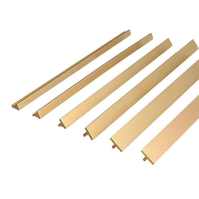 House Decoration Copper Strip Special-Shaped Brass Material Manufacturer Directly Supplies T-Shaped Brass Profile Extrusion Processing
