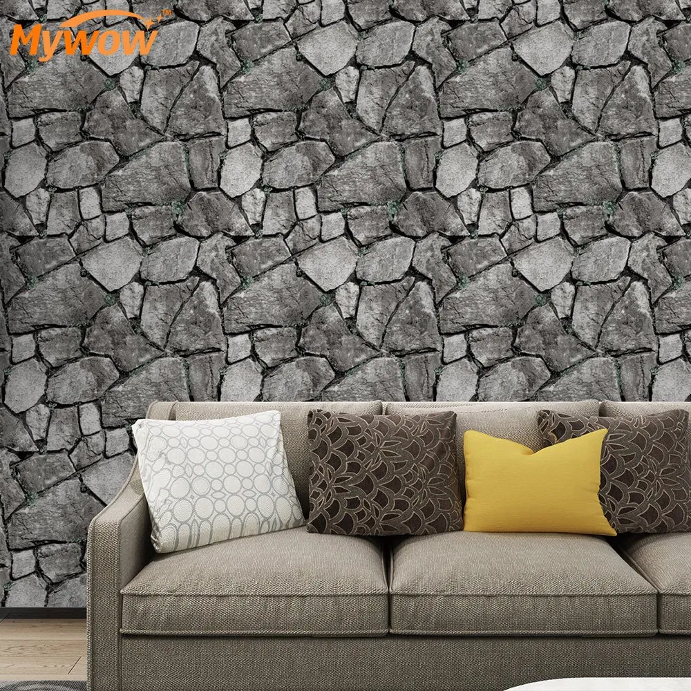 Vinyl Wallpaper Type Multi Panel Wood Effect Wallpaper for Home Decoration