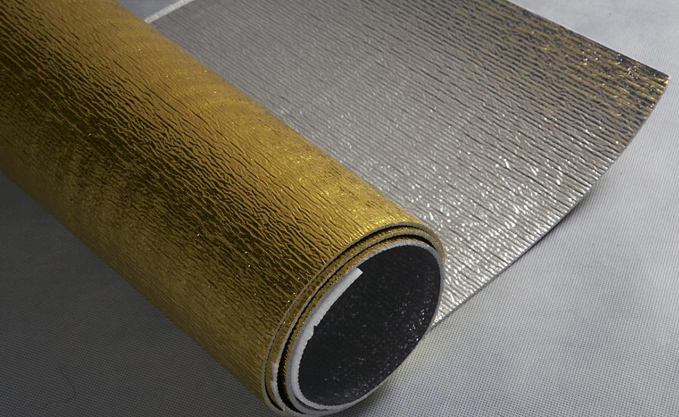 Double Sided Gold Aluminum Film EPE Foam for Heat Insulation