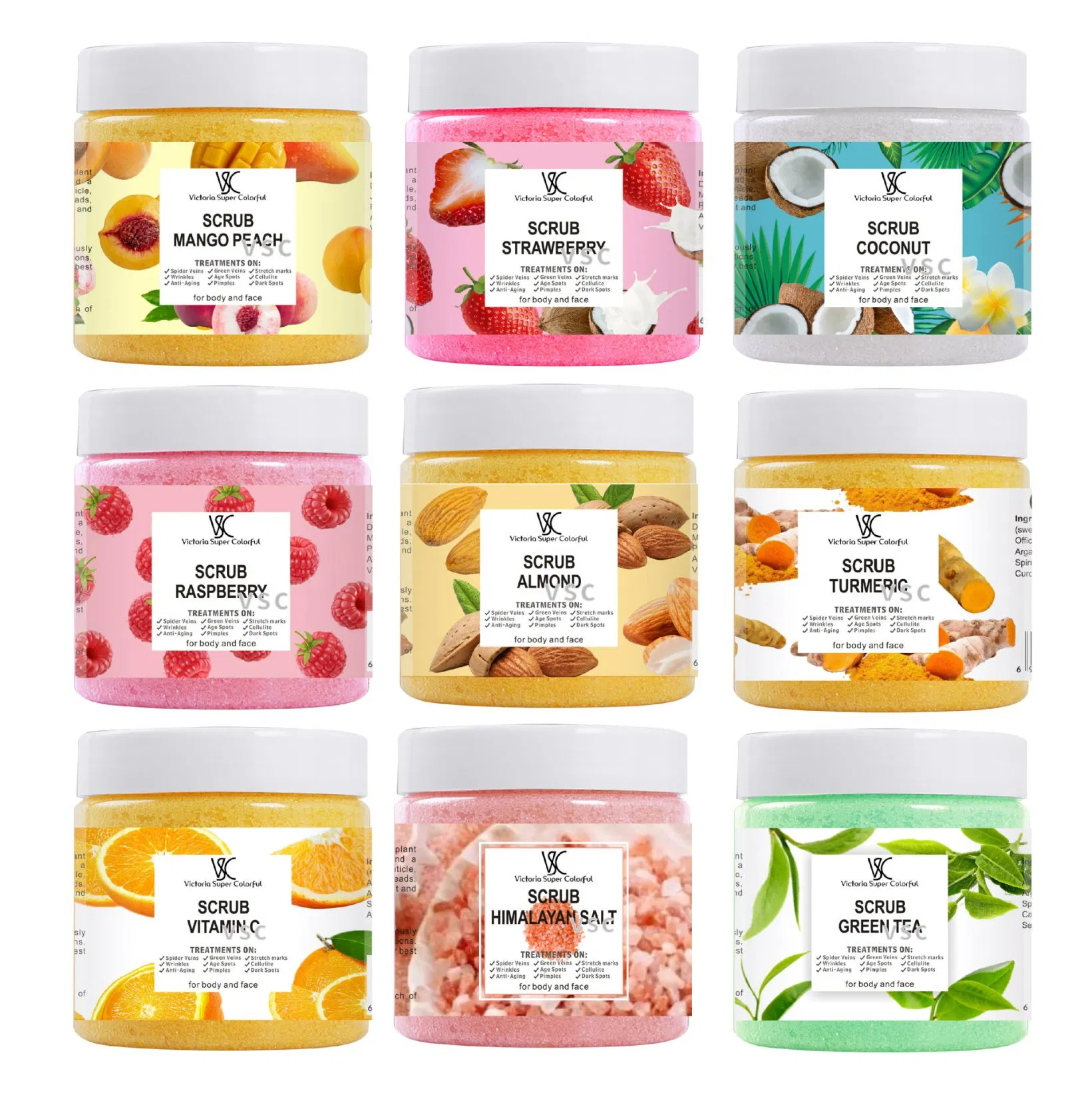 Fruit Body Scrub Long-Lasting Fragrance Deep Cleansing Exfoliation Brightening Whitening and Soft Fruit Skin Body Scrub