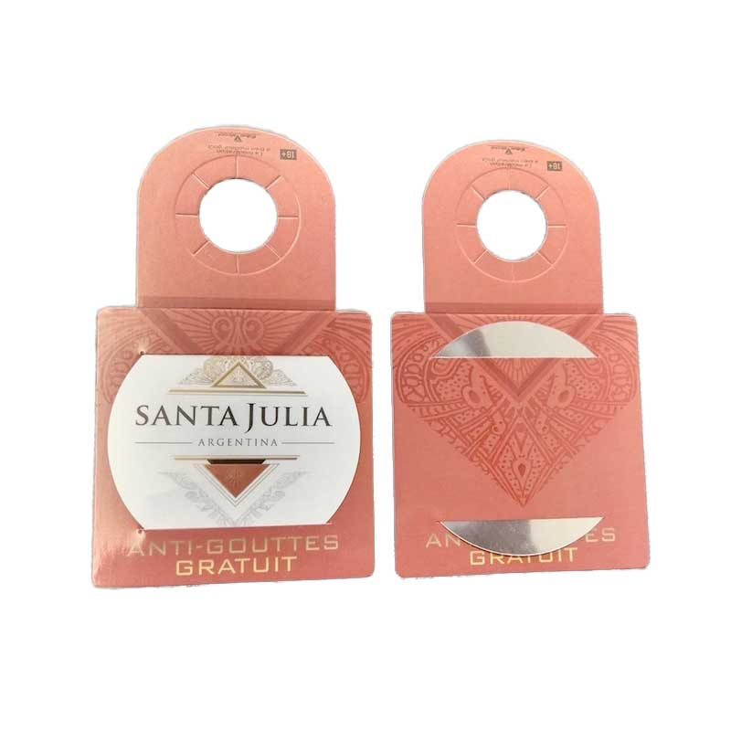 Custom Aluminum Foil Wine Pourer Disc Accessories Drop Stopping for Bottles