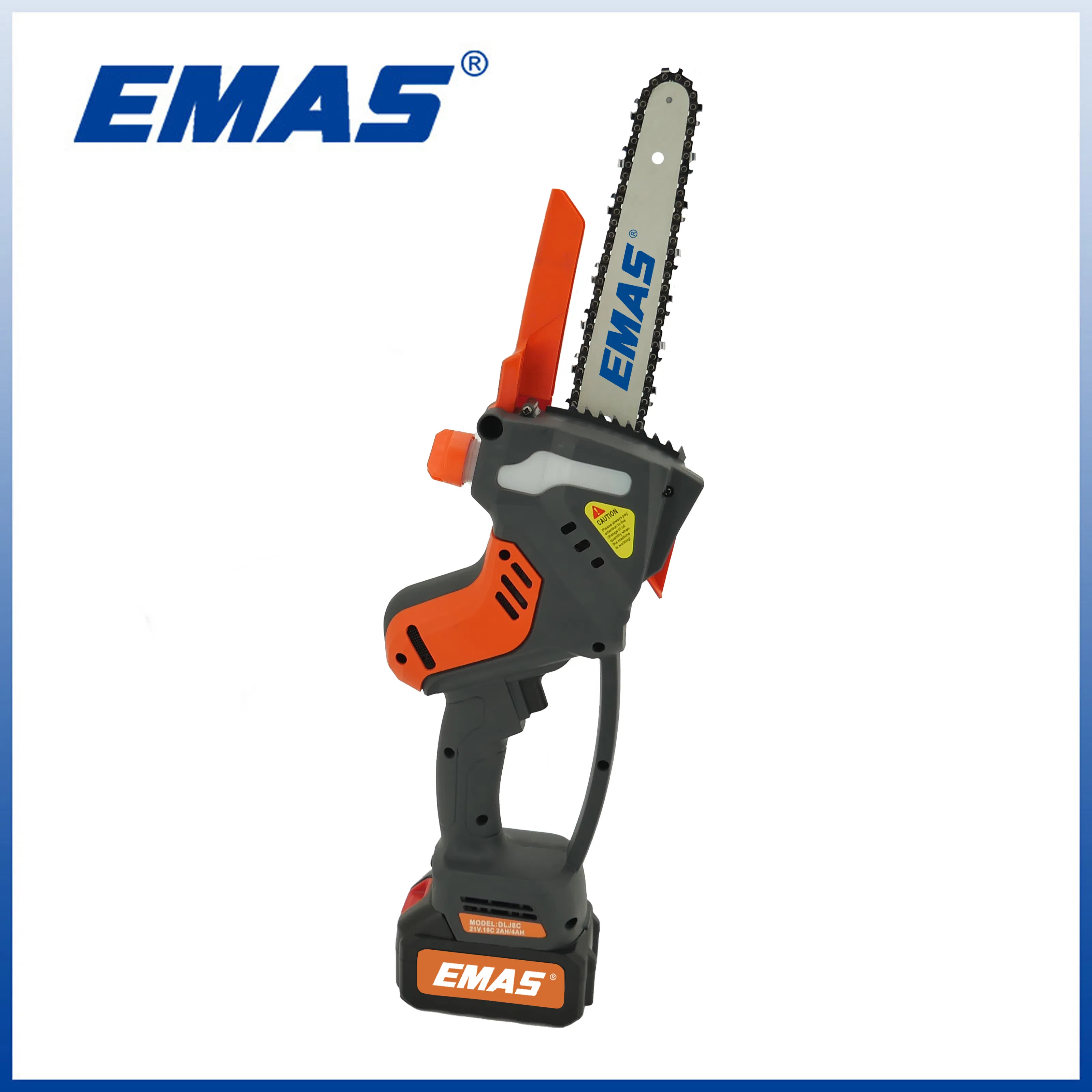 Emas 21V Lithium Battery Chainsaw 8 Inch Rechargeable Electric Mini Chain Saw