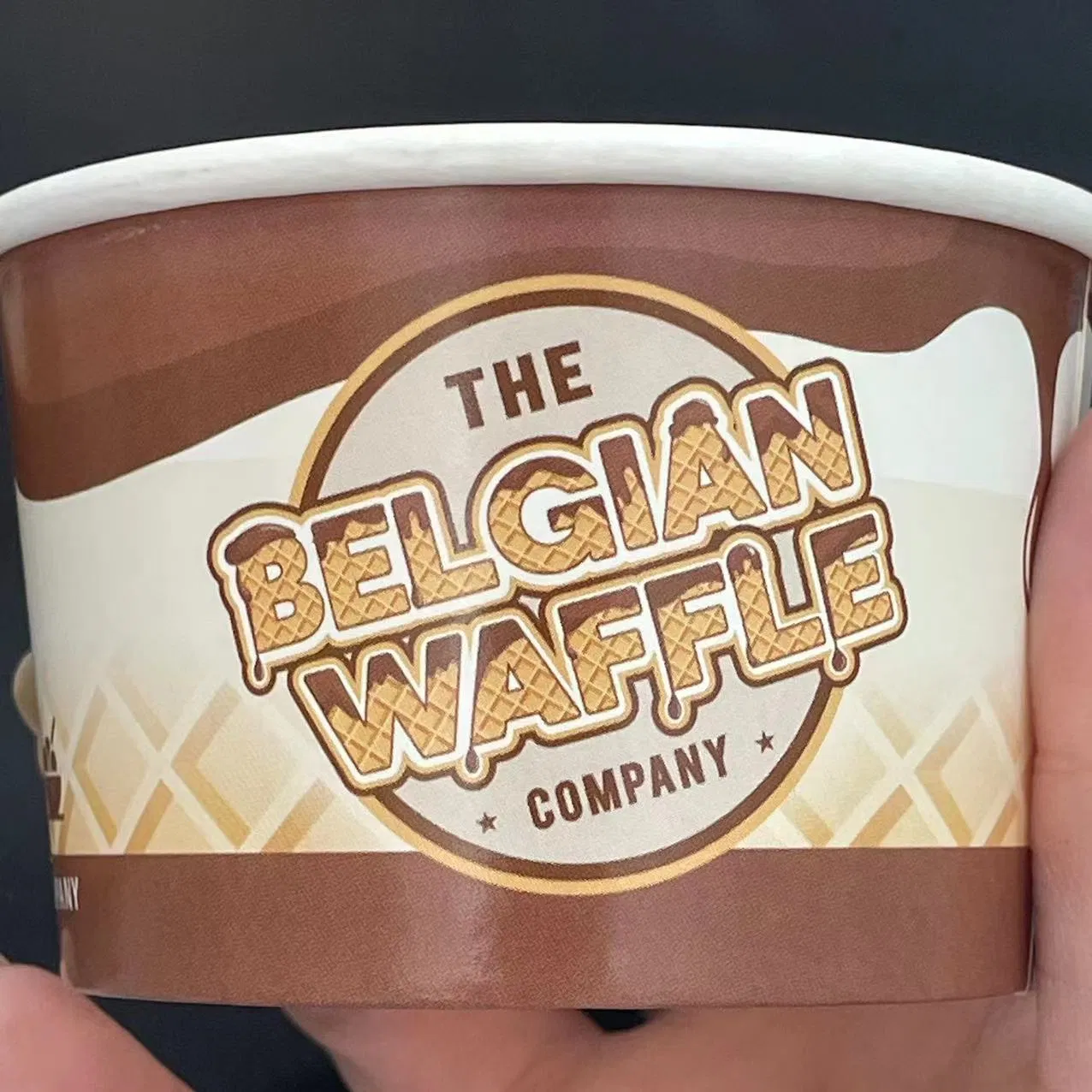 Ice Cream Packing Chair Wigs Paper Cake Cup Custom Logo