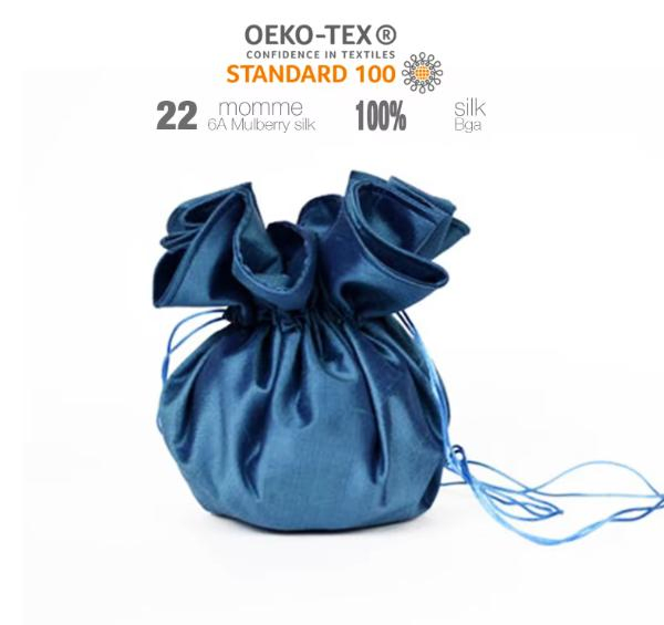 Custom Logo Satin Mulberry Silk Eye Mask with Drawstring Bags Silk Eye Cover for Sleeping
