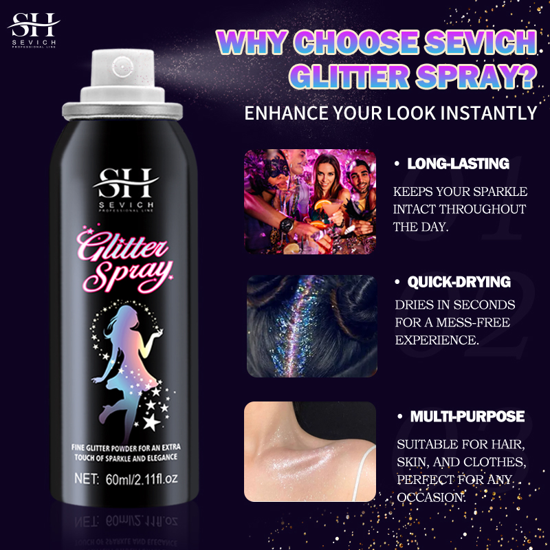 Shimmer Loose Powder Glitter Setting Spray