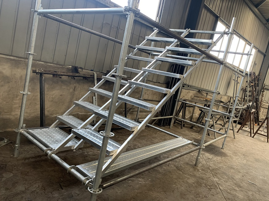 Pre-Galvanized Scaffolding Ladder with Handrail for Enhanced Stability