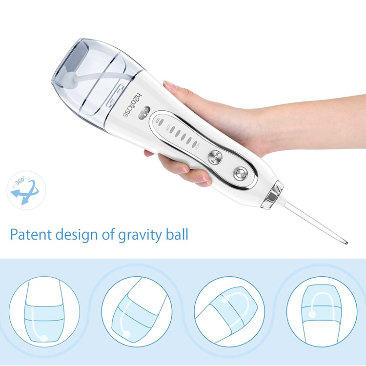 SJ Cordless Irrigator Oral 5 Modes Portable Rechargeable Electric Ultrasonic Dental Teeth Cleaning Water Flosser