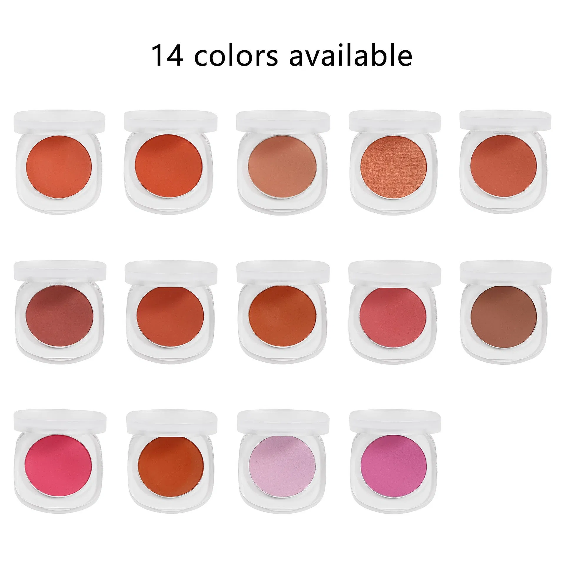 Powder Blusher Palette Soft Matte Waterproof Vegan Organic Nude Pink Blush Powder