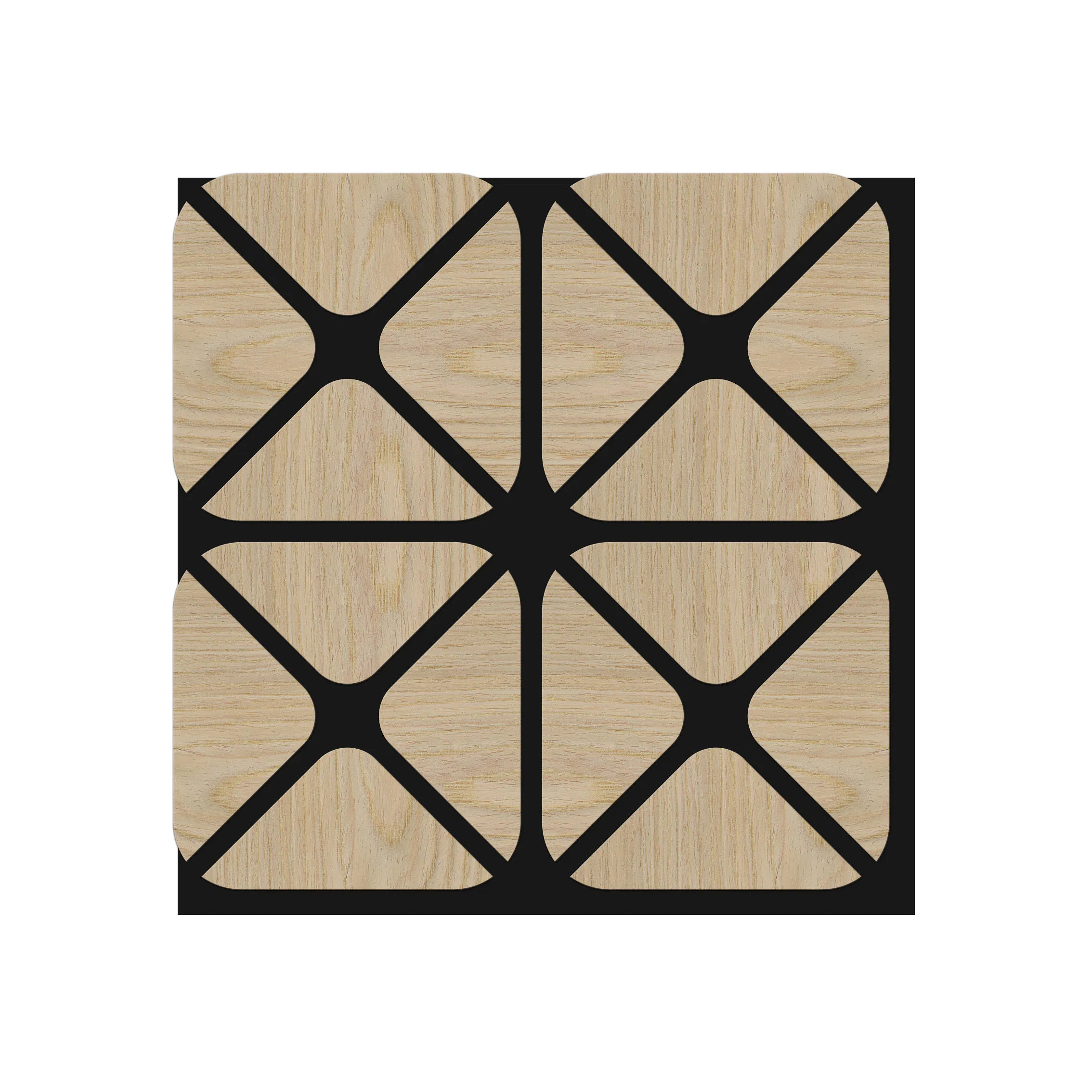 Hot Sell Eco-Friendly Soundproof Wall Panels Interior Decoration Wood Acoustic Slat Panels