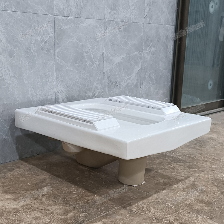 Public Project Best Choice Tankless Automatic Flush Ceramic Squat Toilet Squatting Pan